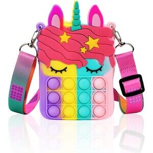 Unicorn Pop Purse for Girl and Women Bag with‎ Shoulder Bag Toys new